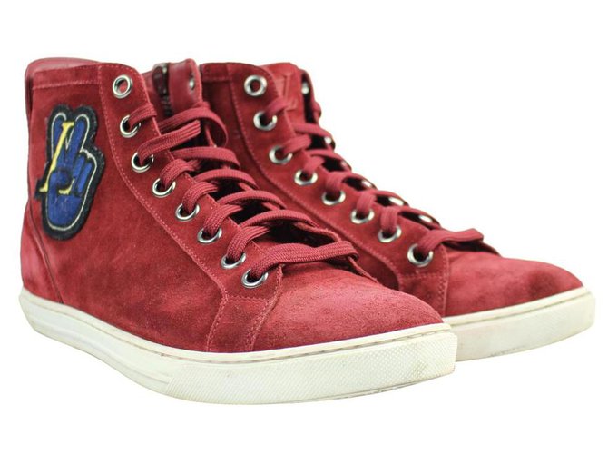 NEW WOMENS LOUIS VUITTON HIGH TOP SNEAKERS SIZE 6