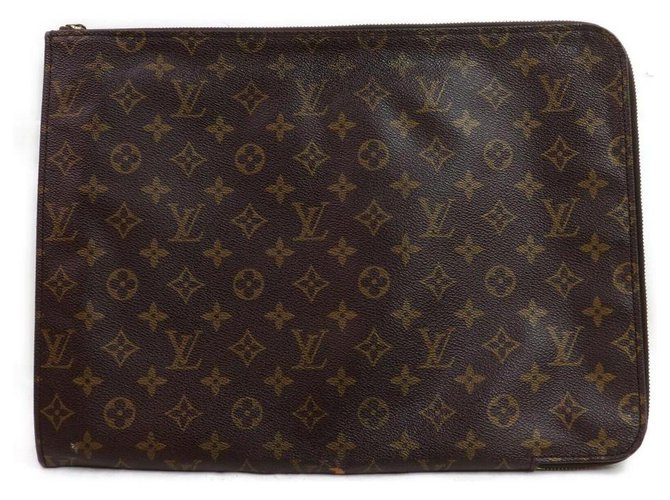 Louis Vuitton Pasta zip do portfólio do monograma de documentos Poche  ref.291441
