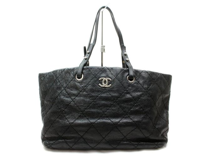 Chanel On the Road Caviar Soft Tote Noir  ref.291484