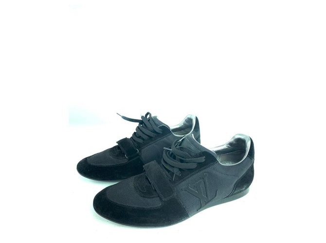 Louis Vuitton Black Varsity Low LV Sneaker Men's US 7.5 8LVA71 ref