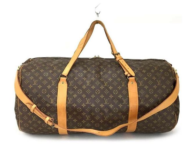 Louis Vuitton Sac Polochon Monogram Boston com Strap Extra Large Bandouliere Marrom