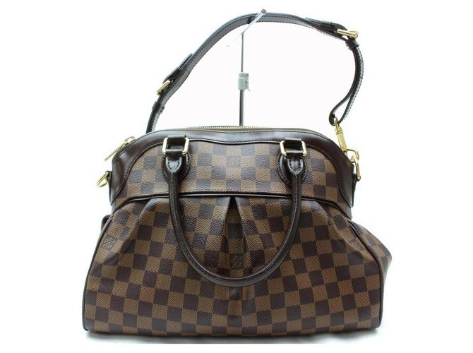 LOUIS VUITTON Damier Ebene Trevi PM 2way Handbag