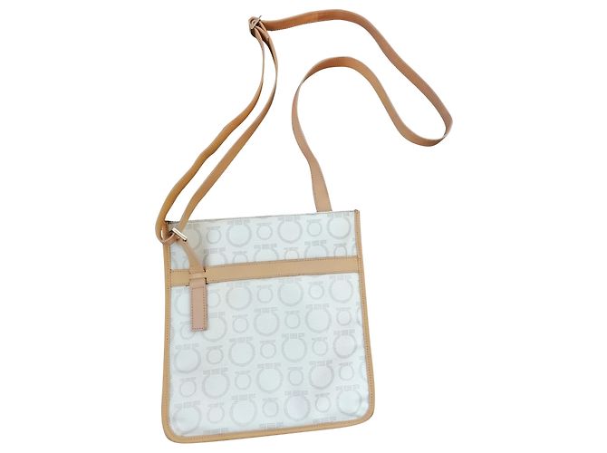 Borsa a tracolla Salvatore Ferragamo in pelle bianca Bianco