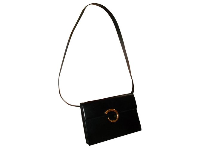 Cartier Handbags Black Leather  ref.292213