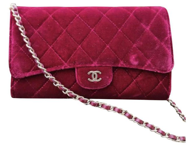 chanel burgundy bolsa