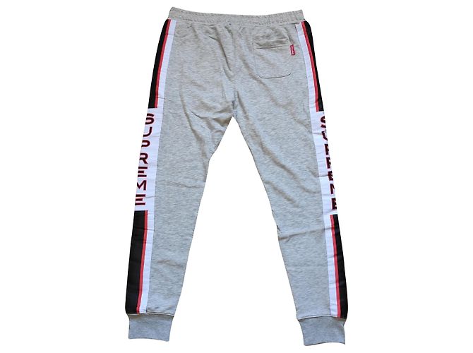 Pantaloni sportivi Supreme Grigio Cotone XL