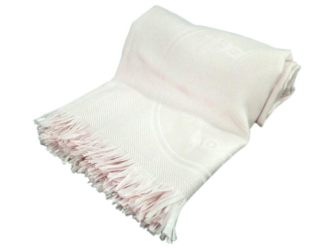 Hermès scarf Pink Wool  ref.292571
