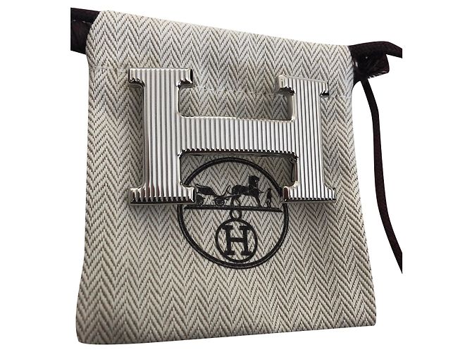 Hermès Grade com fivela em H Prata