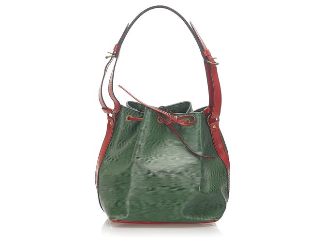 Louis Vuitton Epi Petit Noe Bicolor Shoulder Bag Green Red – LuxuryPromise