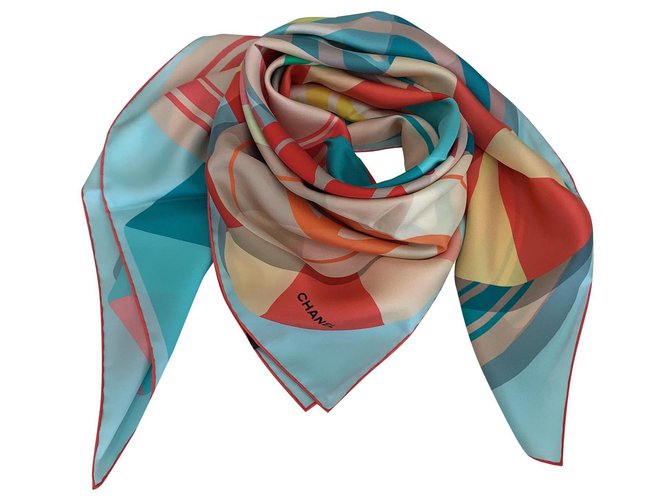 Chanel scarf Multiple colors Silk  ref.293030