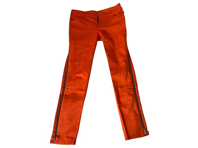 Louis Vuitton Hose mit Reißverschluss orange