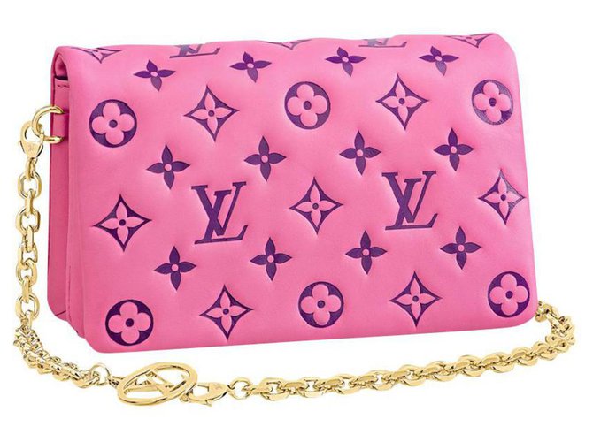 Louis Vuitton LV Pochette Coussin Pink Lambskin  ref.293051