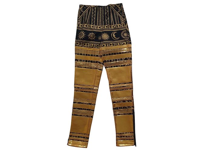 Kokon To Zai - KTZ Pantaloni, ghette Multicolore D'oro Metallico