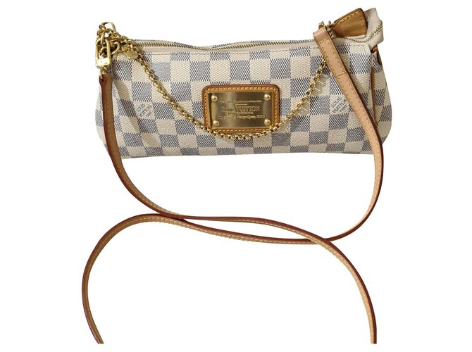 Louis Vuitton Eva Clutch with gold chain and long shoulder strap