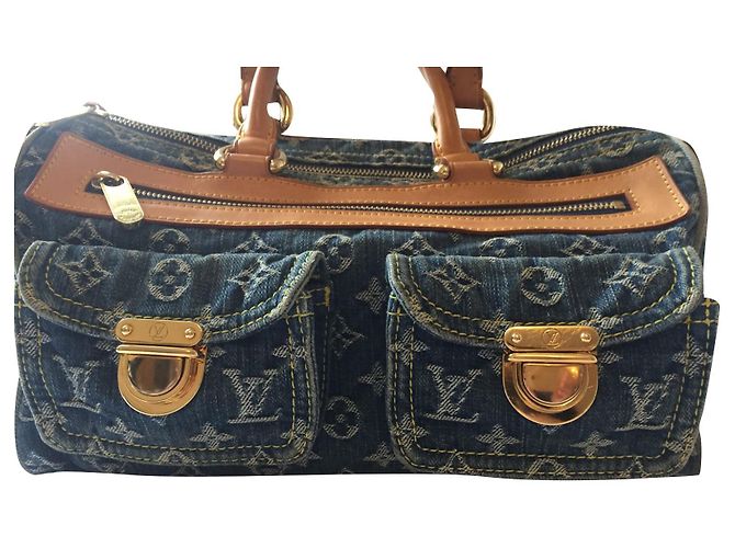 Louis Vuitton Neo Speedy 30 Denim Monogram Azul claro
