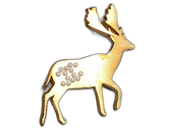 Chanel Pins e spille D'oro Metallo Perla
