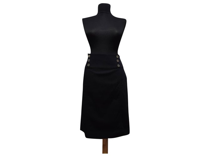 Ralph Lauren Skirts Black Cotton Elastane  ref.293179