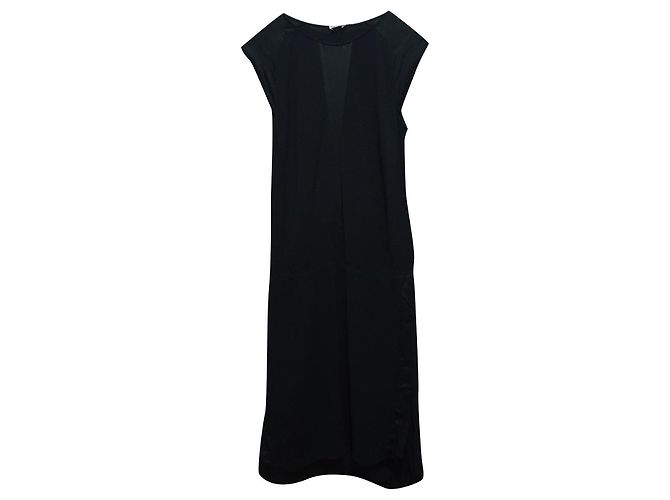 Filippa K Schwarzes Kleid aus Viskose und Rayon