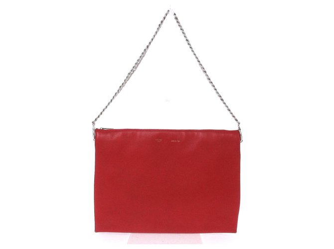 celine red handbolsa