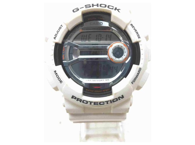 Autre Marque GD- blanc110 Montre G-Shock Argent Caoutchouc  ref.293935