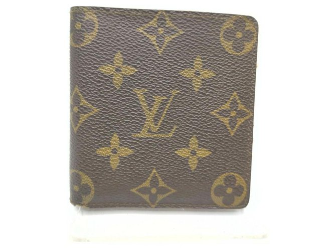 Slender Louis Vuitton Billetes de monograma Porte 6 Cartera delgada para hombre Cartes Credit  ref.294044
