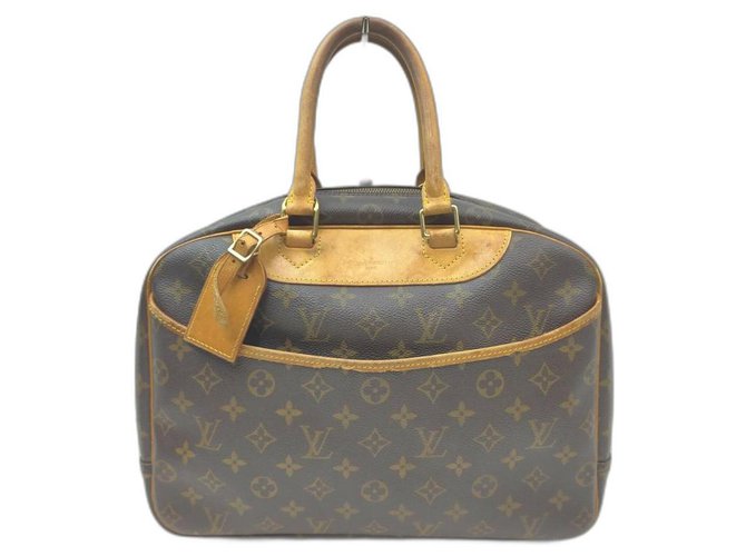 Louis Vuitton Monogram Deauville Bowling Bag Brown Leather ref.294059 -  Joli Closet