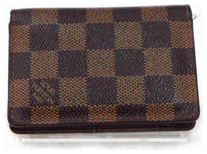 Louis Vuitton Damier Ebene Card Case Organizer De Poche Wallet Holder  ref.294084