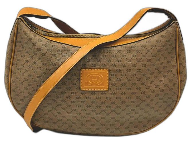 Gucci Mezzaluna mezzaluna Hobo con monogramma micro GG Pelle ref.294217 -  Joli Closet