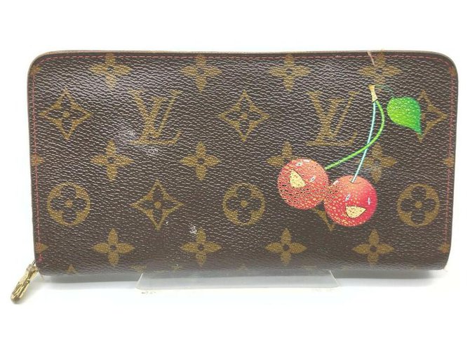 Louis Vuitton Seltene Murakami Monogramm Kirschen Zippy Wallet Cherry Cerises  ref.294269