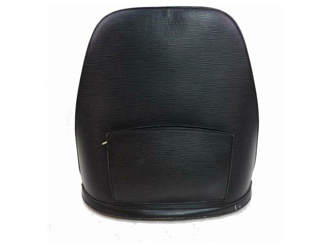 Louis Vuitton Black Epi Leather Gobelin Backpack