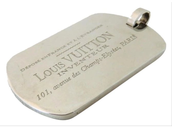 Vintage Louis Vuitton Dog Tag Necklace