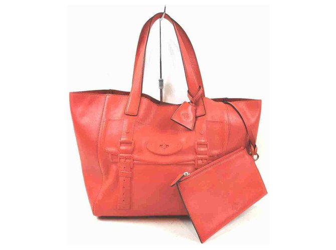 Mulberry Maisie Tote with Pouch Orange Leather  ref.294473