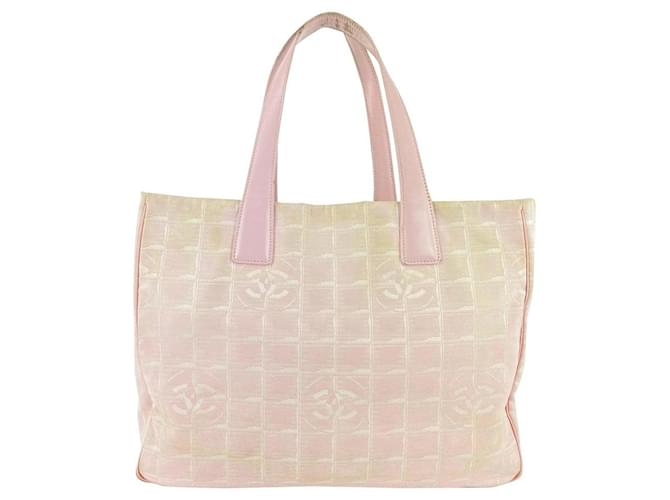 Chanel Pink New Line Tote MM 10ccl1127 Leather  ref.294647