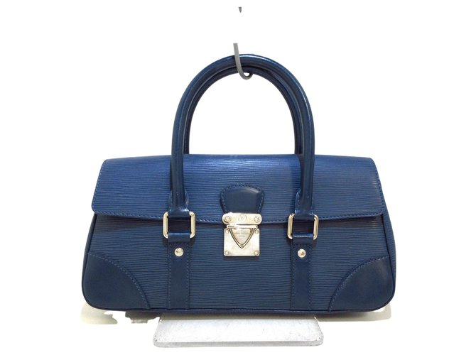 Louis Vuitton Segur Blu Pelle  ref.294831