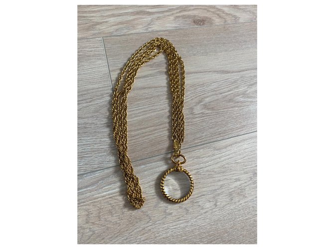 Chanel Long necklaces Golden Metal  ref.295058