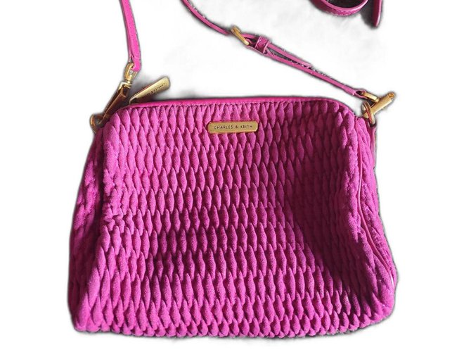 Autre Marque Charles & Keith handbag Pink  ref.295078