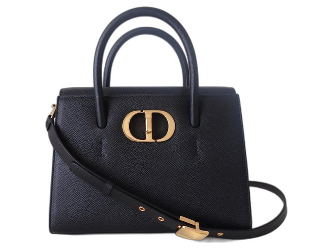Dior St Honoré medium bag Black Leather  ref.295084