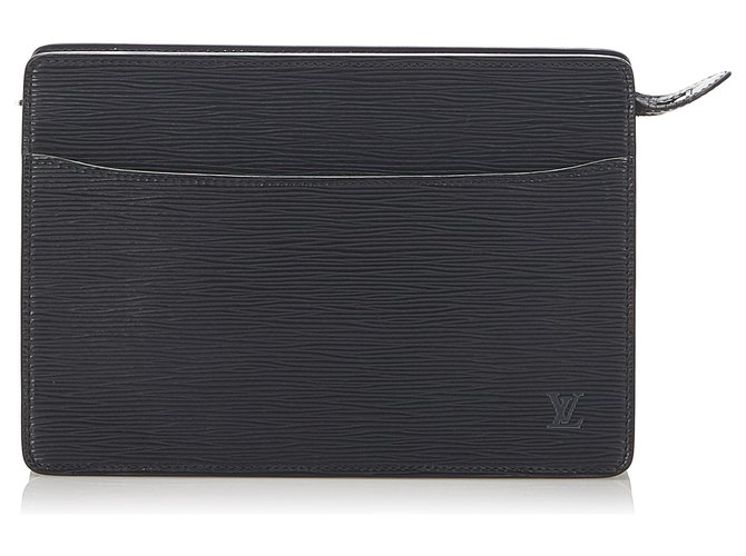 Louis Vuitton Louis Vuitton Pochette Homme Black Epi Leather