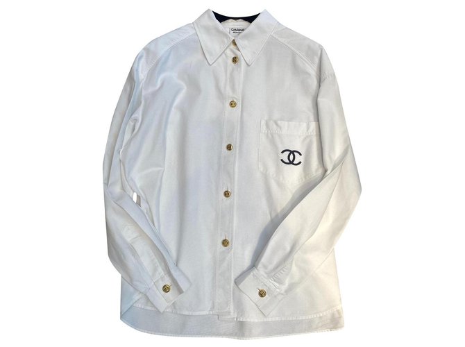 Chanel White Polo Button Dress