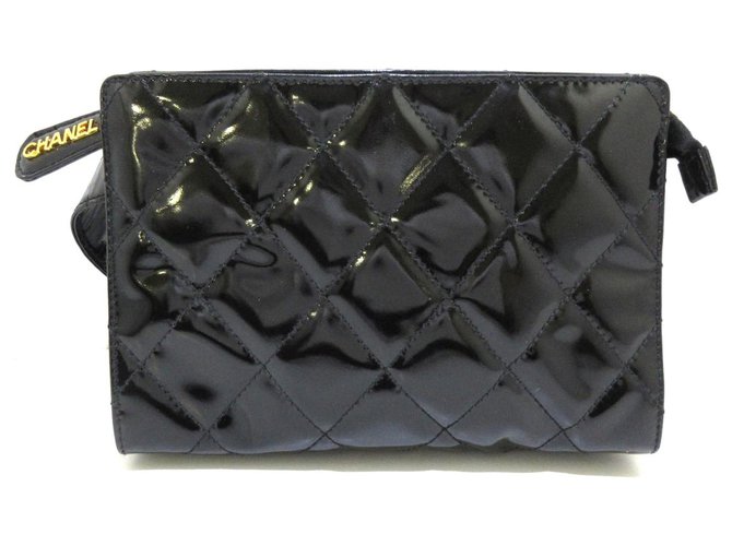 Chanel Matrasse Black Leather  ref.295634