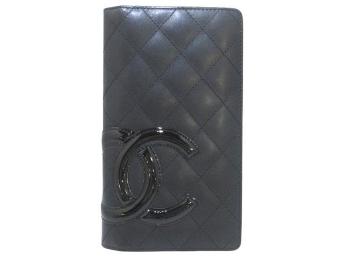 Chanel Cambon Cuir Noir  ref.295635