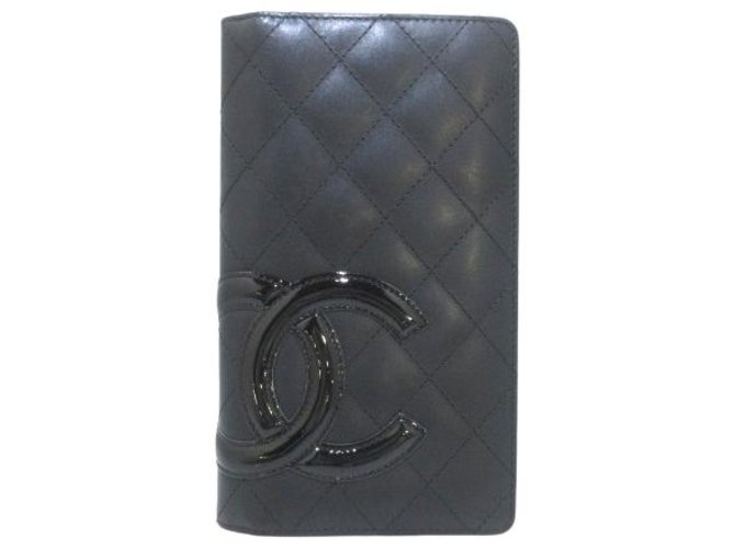 Chanel Cambon Black Leather  ref.295635