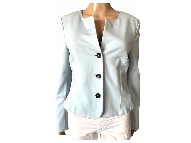 Marc Cain Jacke Hellblau Viscose