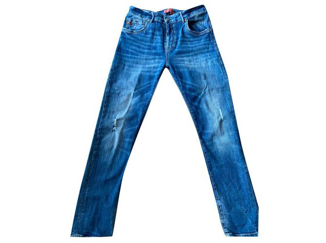 Autre Marque Nuovi jeans Manila Grace Blu Cotone  ref.295856