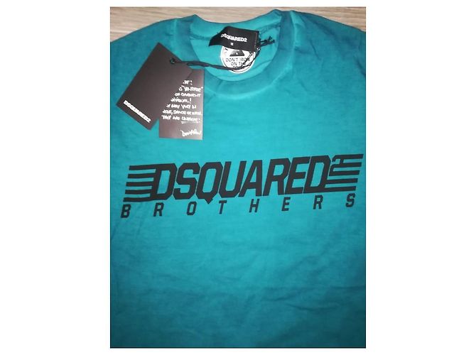 Dsquared2 Baumwoll T-Shirt Hellblau