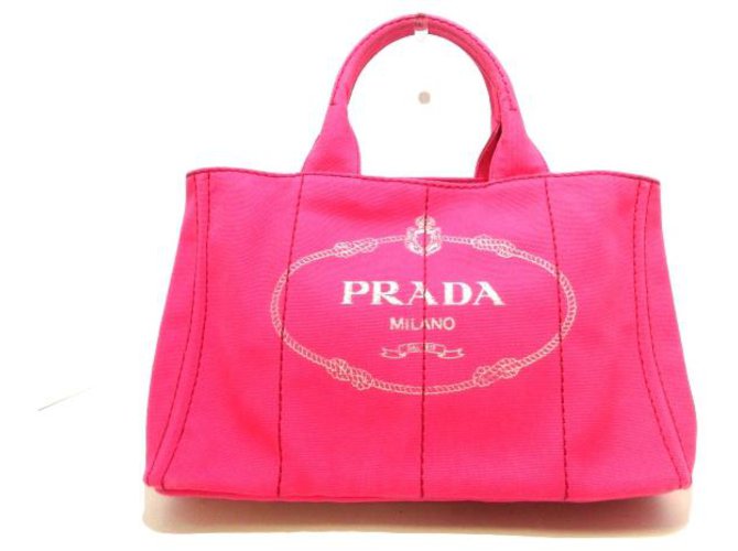 Prada Canapa Pink Cloth ref.296076 - Joli Closet