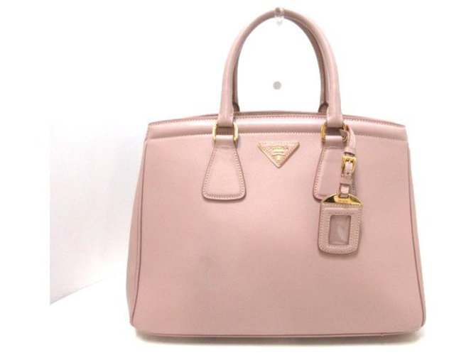 Prada Saffiano Lux Pink Leather ref.296126 Joli Closet