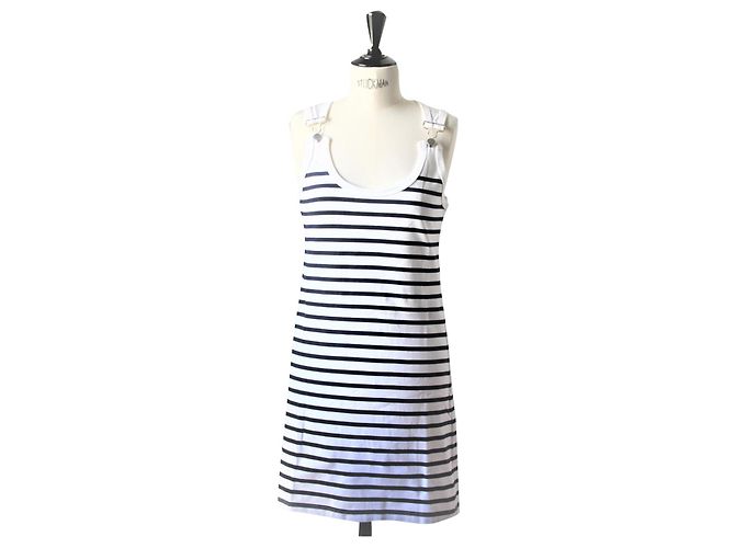 Autre Marque Vestido de playa JPG Sailor blanco de algodón L