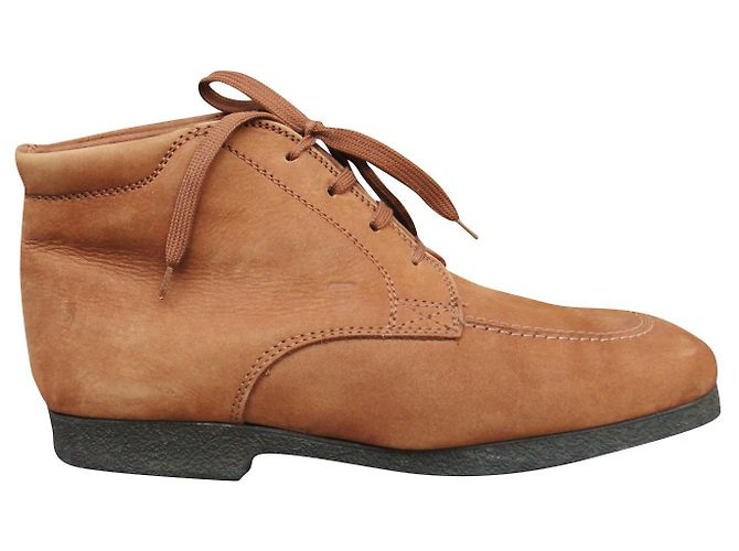 Tod's suede boots light brown leather 43.5