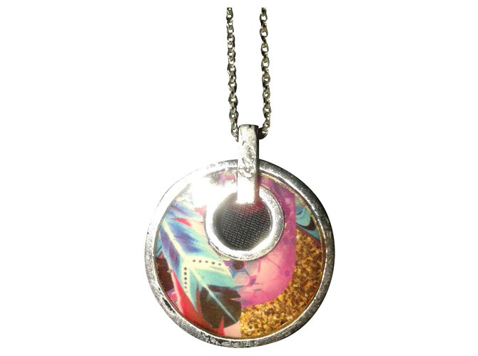 Christian Lacroix Necklaces Silvery Steel  ref.296222